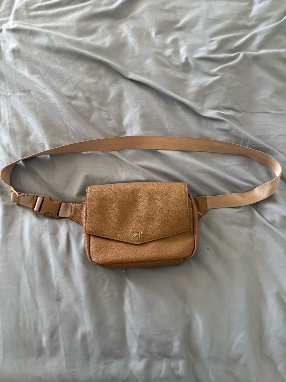 Freshly Picked Caramel Tan Crossbody Belt Bag